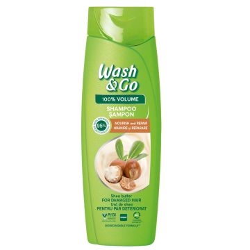 Wash & Go Шампоан с масло от ший за увредена коса x360 мл
