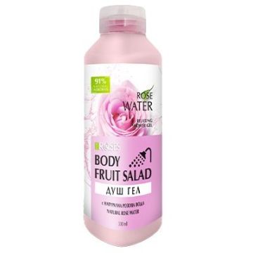 Nature of Agiva Body Fruit Salad Натурален душ гел за тяло с розова вода x330 мл