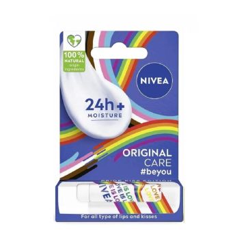 Nivea Original Care #beyou Балсам за устни, Дъга x4.8 грама