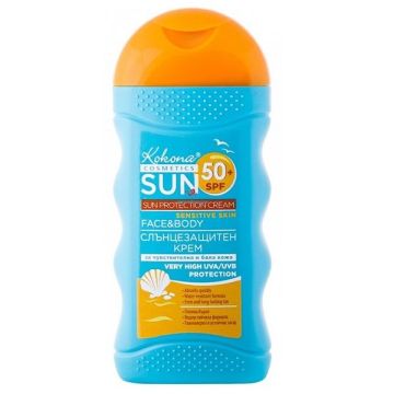 Kokona Sun Слънцезащитен крем за тяло за хора с чувствителна и много светла кожа SPF50+ х150 мл