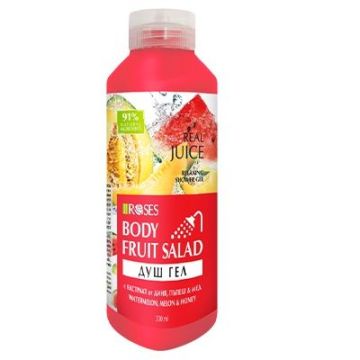 Nature of Agiva Body Fruit Salad Натурален душ гел за тяло с диня, пъпеш и мед x330 мл