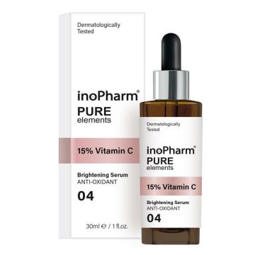 InoPharm Pure Elements Серум за лице с 15% витамин С x30 мл