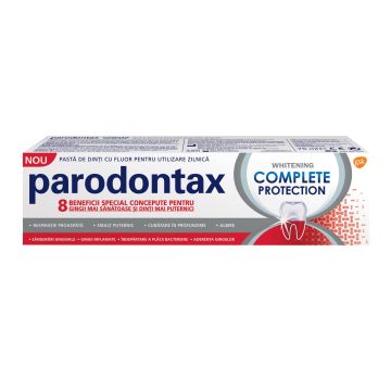 Parodontax Complete Protection Whitening Избелваща паста за зъби за чувствителни венци х75 мл