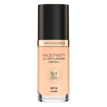 Max Factor Facefinity 3 in 1 Течен фон дьо тен SPF20, 42 Ivory