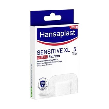 Hansaplast Sensitive XL Пластир за чувствителна кожа за малки рани х5 броя