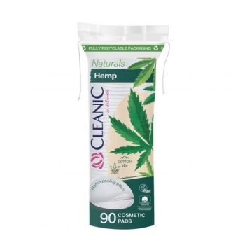 Cleanic Naturals Hemp Тампони за почистване на грим x90 броя
