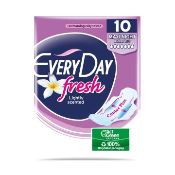 Everyday Fresh Maxi Night Ultra Plus Дамски Превръзки x10 броя