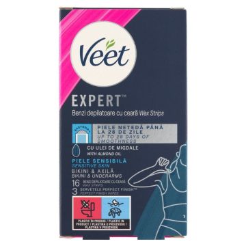 Veet Епилиращи ленти за подмишници и бикини линия х16 броя