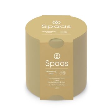 Spaas Shimmering Smile Ароматна свещ в чаша, ванилия и мускус x160 грама