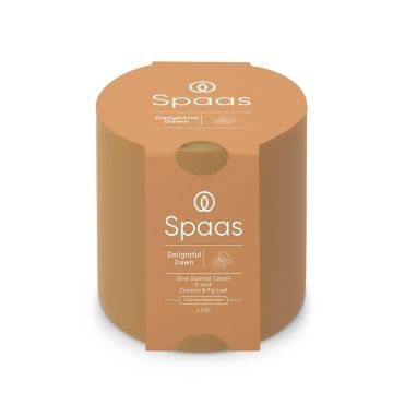 Spaas Delightful Dawn Ароматна свещ в чаша, кокос и листа от смокиня x160 грама