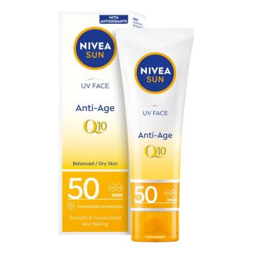 Nivea Sun Anti-Age Слънцезащитен крем за лице срещу пигментация SPF50 x50 мл