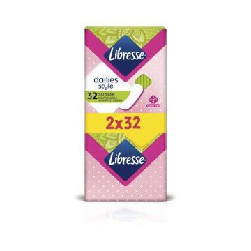 Libresse Daily Style Ежедневни дамски превръзки Дуо х64 броя
