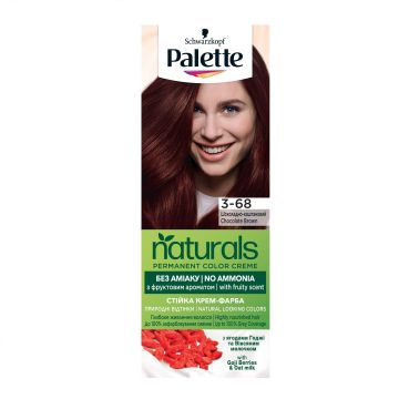 Palette Naturals Безамонячна боя за коса, 3-68 Шоколадово кафяв