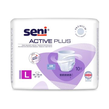 Seni Active Plus Абсорбиращи гащи за възрастни, размер L х10 броя