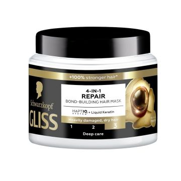Gliss Repair 4в1 Възстановяваща маска за много увредена суха коса x400 мл