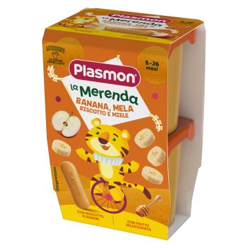 Plasmon Млечен десерт с бисквити 2 х120 грама - 3828