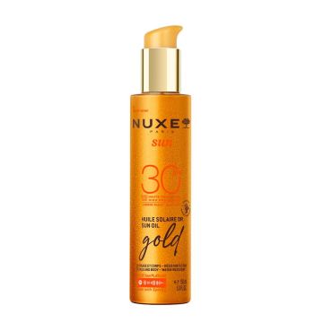Nuxe Sun Слънцезащитно олио за тен с блестящи частици SPF30 х150 мл
