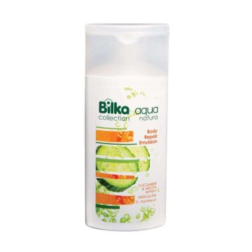 Bilka Aqua Natura Възстановяваща емулсия за тяло с краставица и пъпеш х200 мл