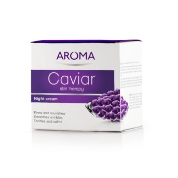 Aroma Caviar Нощен крем за лице с екстракт от хайвер за цялостна грижа х50 мл