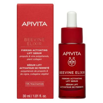Apivita Beevine Elixir Коригиращ и стягащ серум за лице против стареене с лифтинг ефект x30 мл