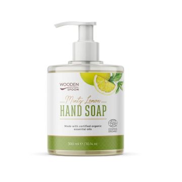 Wooden Spoon Minty Lemon Течен сапун за ръце х300 мл