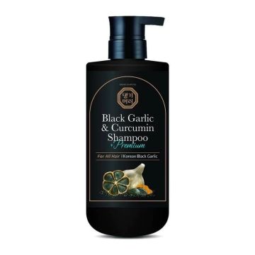 Doori Black Garlic and Curcumin Премиум анти-ейдж шампоан против косопад с черен чесън и куркумин x500 мл