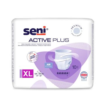 Seni Active Plus Абсорбиращи гащи за възрастни, размер XL х10 броя