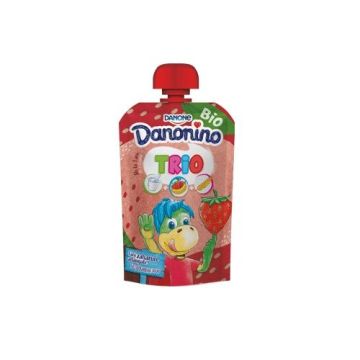 Danonino Trio Био десерт Ягода x90 грама