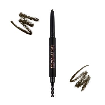 Revolution Duo Brow Definer Молив за вежди, Dark Brown