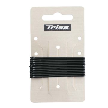 Trisa Фиби за коса, цвят Черен х12 броя
