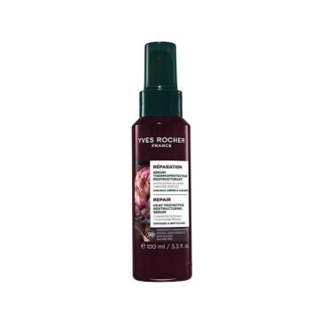 Yves Rocher Repair Реструктуриращ серум с термозащита за увредена и късаща се коса x100 мл