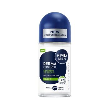 Nivea Men Derma Control Sensitive Део рол-он за мъже против изпотяване х50 мл