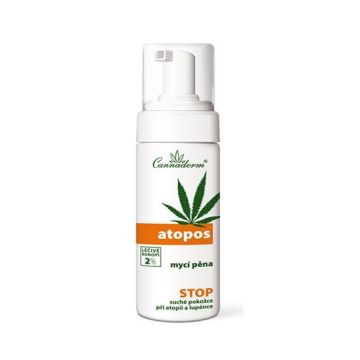 Cannaderm Atopos Измиваща пяна за суха кожа и чувствителна кожа с коноп x180 мл