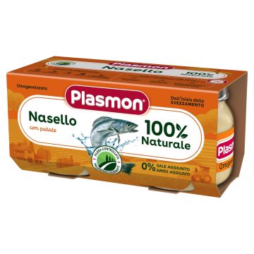 Plasmon Рибно меню хек с картофи за деца от 6-тия месец 2х80 грама - 9092