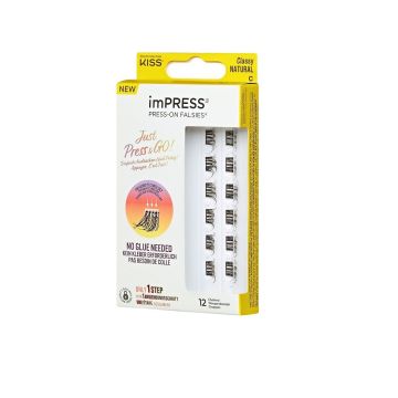 Kiss Impress Press-On Falsies Single Pack Изкуствени мигли на снопчета, цвят - Clasic Natural
