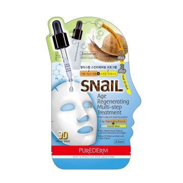 Purederm 3D Регенерираща маска за лице с екстракт от охлюви х1 брой