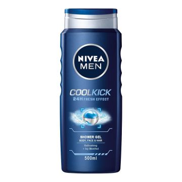Nivea Men Cool Kick Душ гел за мъже 24h х500 мл