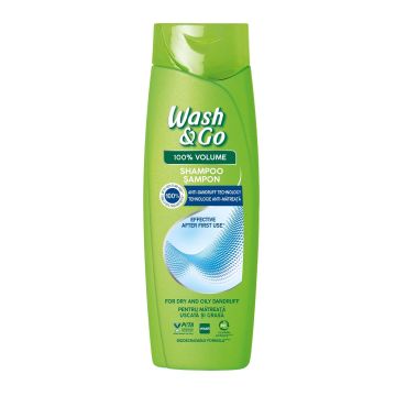 Wash & Go Шампоан за коса против мазен и сух пърхот x360 мл