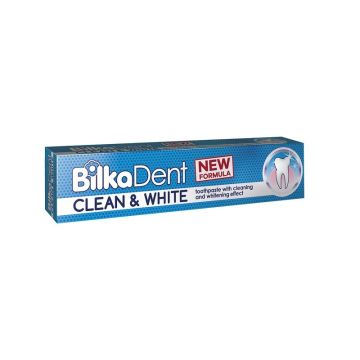 Bilka Dent Clean & White Паста за зъби с почистващо и избелващо действие х75 мл