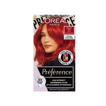 Loreal Paris Preference Vivid Colors Дълготрайна боя за коса, 8.624 Bright Red