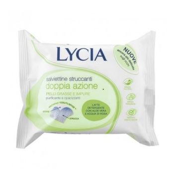 Lycia Мокри кърпи за лице и очи за мазна и проблемна кожа х20 броя