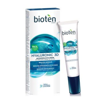 Bioten Hyaluronic 3D Околоочен крем против бръчки с хиалуронова киселина х15 мл