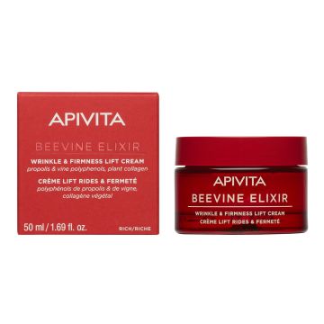Apivita Beevine Elixir Коригиращ и стягащ лифтинг крем за лице с богата текстура x50 мл