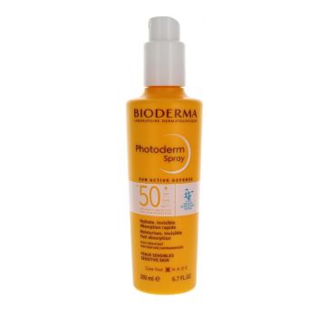Bioderma Photoderm Spray Слънцезащитен спрей SPF50+ за чувствителна кожа x200 мл
