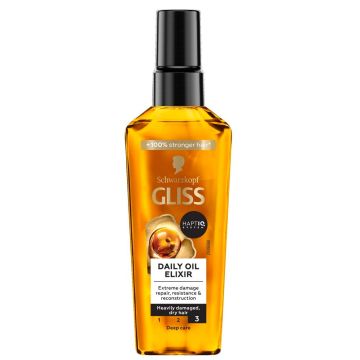 Gliss Daily Oil Elixir Еликсир за ежедневна грижа за много суха и увредена коса х75 мл