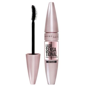 Maybelline Lash Sensational Спирала за мигли с ефект ветрило, черен цвят