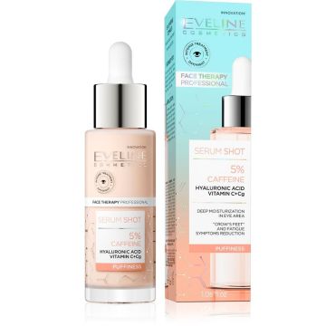 Eveline Serum Shot Овлажняващ околоочен серум с 5% кофеин х30 мл