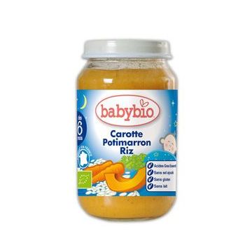 Babybio Пюре Лека Нощ Морков Тиква и Ориз х200 гр