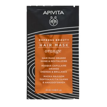 Apivita Express Orange Ревитализираща маска за коса с портокал x20 мл
