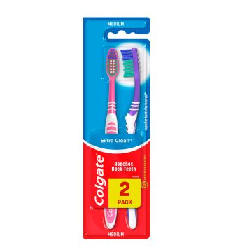 Colgate Extra Clean Четка за зъби х 2 броя